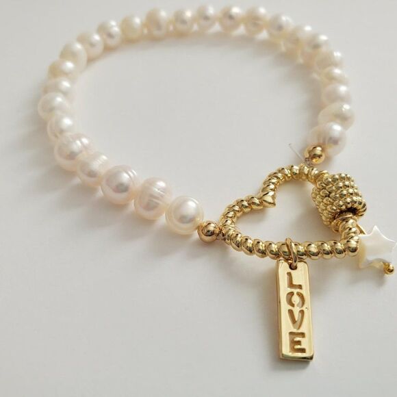 Ivory Pearl Stretch Bracelet - Picture 8 of 13